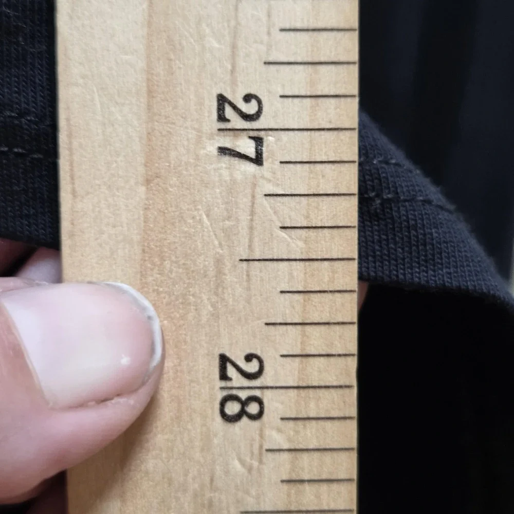 Lands' End Tank Top Youth Medium 10-12 Black Scoop Neck Cotton Jersey‎ Basic